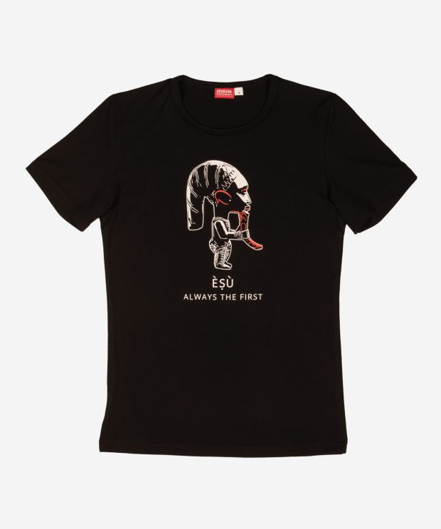 Èṣù T-shirt; Black; Tailored Fit