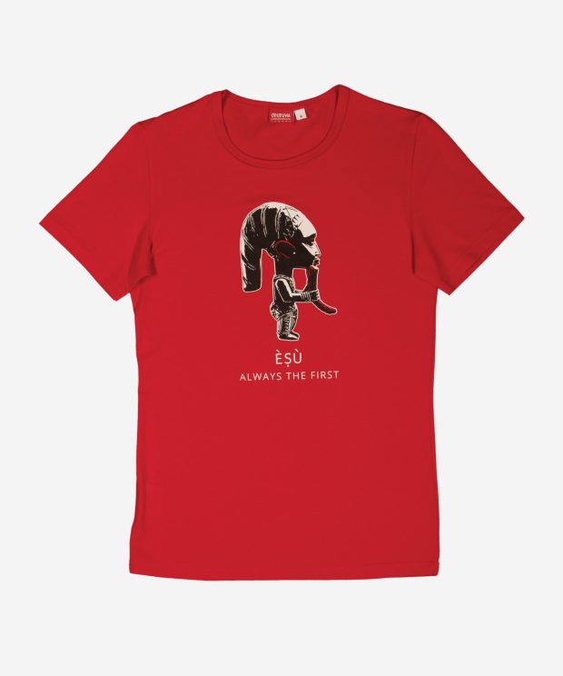 Èṣù T-shirt; Red; Tailored Fit – Small